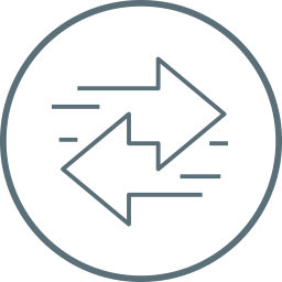 Geben und Nehmen Symbol